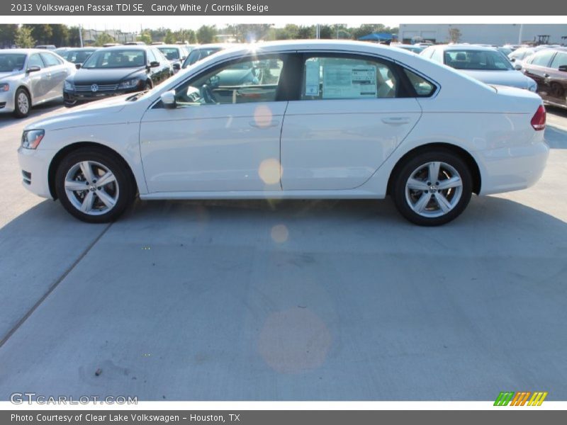 Candy White / Cornsilk Beige 2013 Volkswagen Passat TDI SE