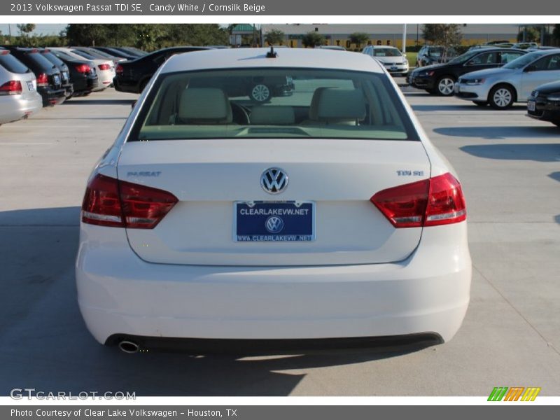 Candy White / Cornsilk Beige 2013 Volkswagen Passat TDI SE