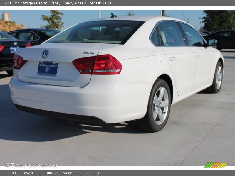 Candy White / Cornsilk Beige 2013 Volkswagen Passat TDI SE