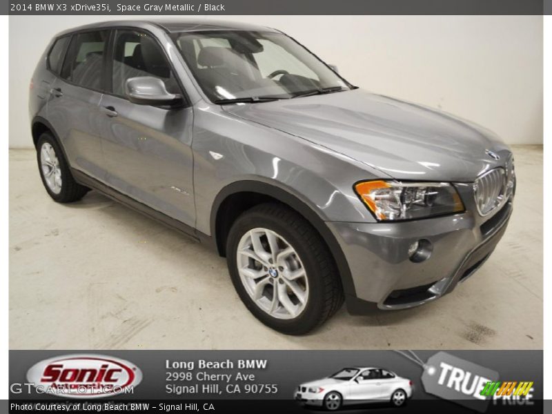 Space Gray Metallic / Black 2014 BMW X3 xDrive35i