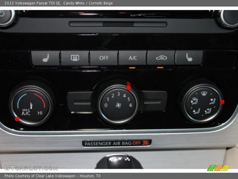 Candy White / Cornsilk Beige 2013 Volkswagen Passat TDI SE