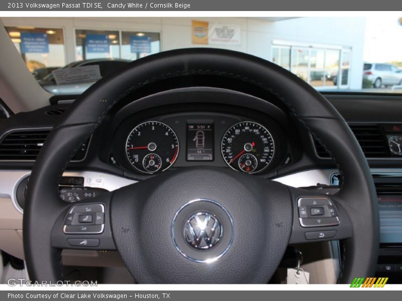 Candy White / Cornsilk Beige 2013 Volkswagen Passat TDI SE