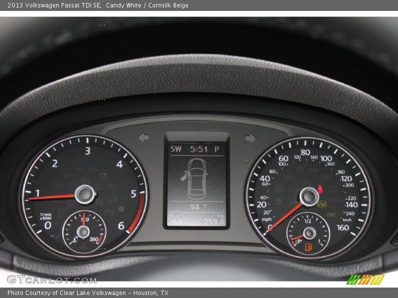 Candy White / Cornsilk Beige 2013 Volkswagen Passat TDI SE