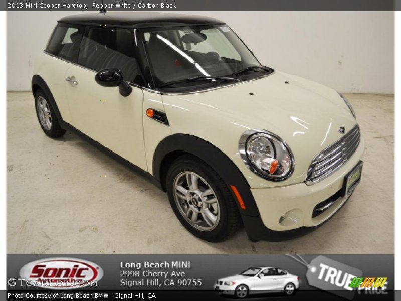 Pepper White / Carbon Black 2013 Mini Cooper Hardtop