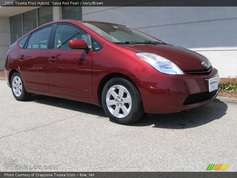 Salsa Red Pearl / Ivory/Brown 2005 Toyota Prius Hybrid