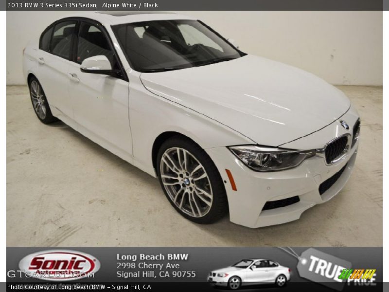Alpine White / Black 2013 BMW 3 Series 335i Sedan