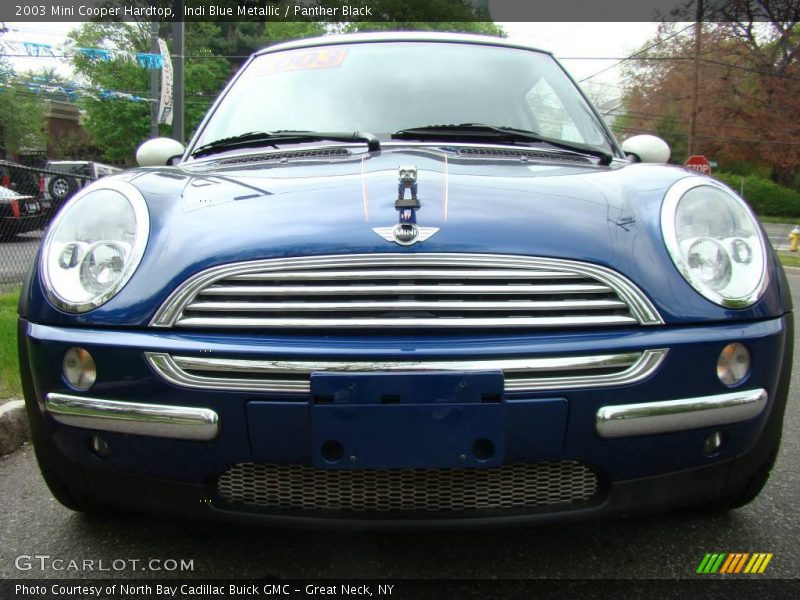Indi Blue Metallic / Panther Black 2003 Mini Cooper Hardtop