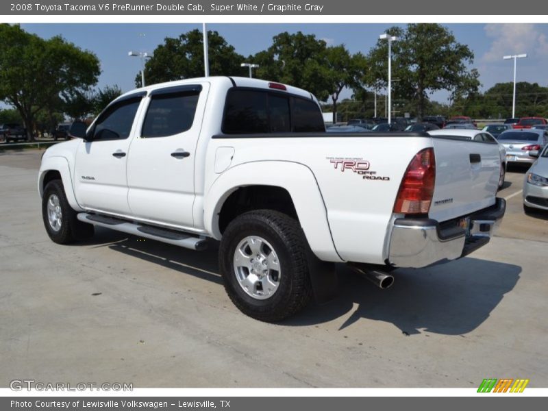Super White / Graphite Gray 2008 Toyota Tacoma V6 PreRunner Double Cab