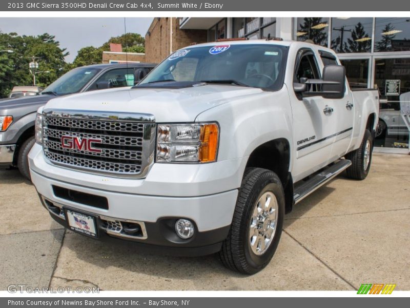Summit White / Ebony 2013 GMC Sierra 3500HD Denali Crew Cab 4x4