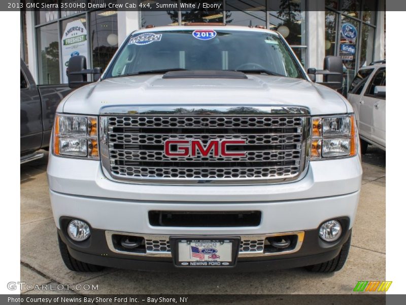 Summit White / Ebony 2013 GMC Sierra 3500HD Denali Crew Cab 4x4