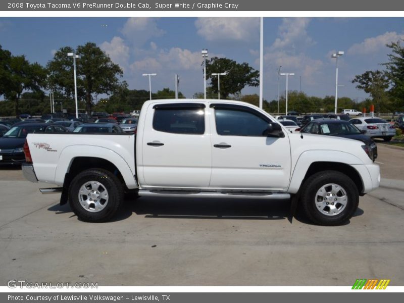 Super White / Graphite Gray 2008 Toyota Tacoma V6 PreRunner Double Cab