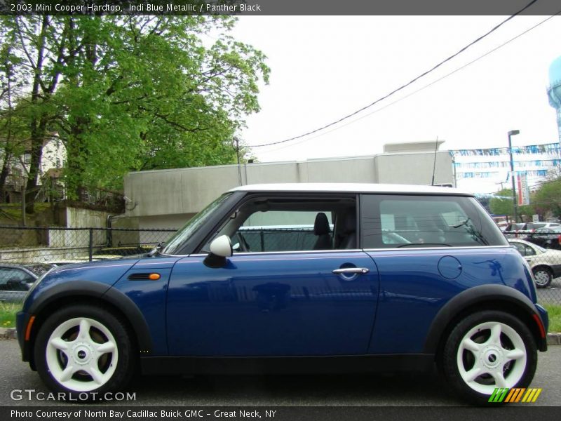 Indi Blue Metallic / Panther Black 2003 Mini Cooper Hardtop