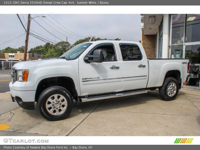 Summit White / Ebony 2013 GMC Sierra 3500HD Denali Crew Cab 4x4