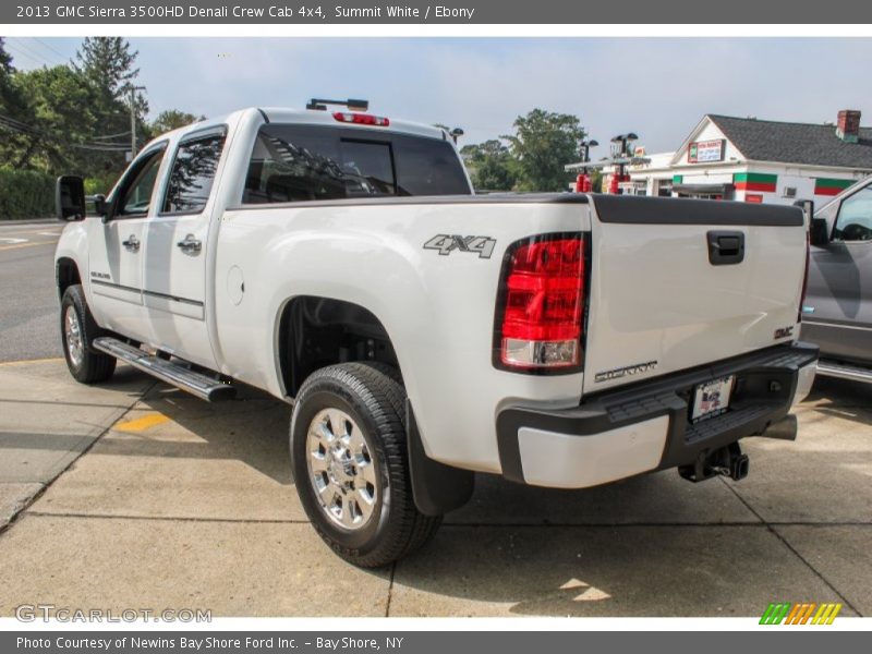 Summit White / Ebony 2013 GMC Sierra 3500HD Denali Crew Cab 4x4