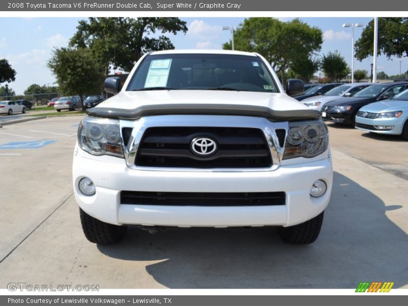 Super White / Graphite Gray 2008 Toyota Tacoma V6 PreRunner Double Cab