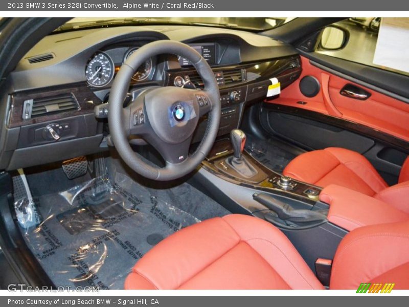 Alpine White / Coral Red/Black 2013 BMW 3 Series 328i Convertible