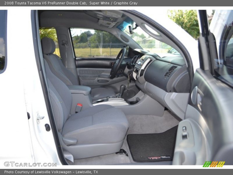 Super White / Graphite Gray 2008 Toyota Tacoma V6 PreRunner Double Cab