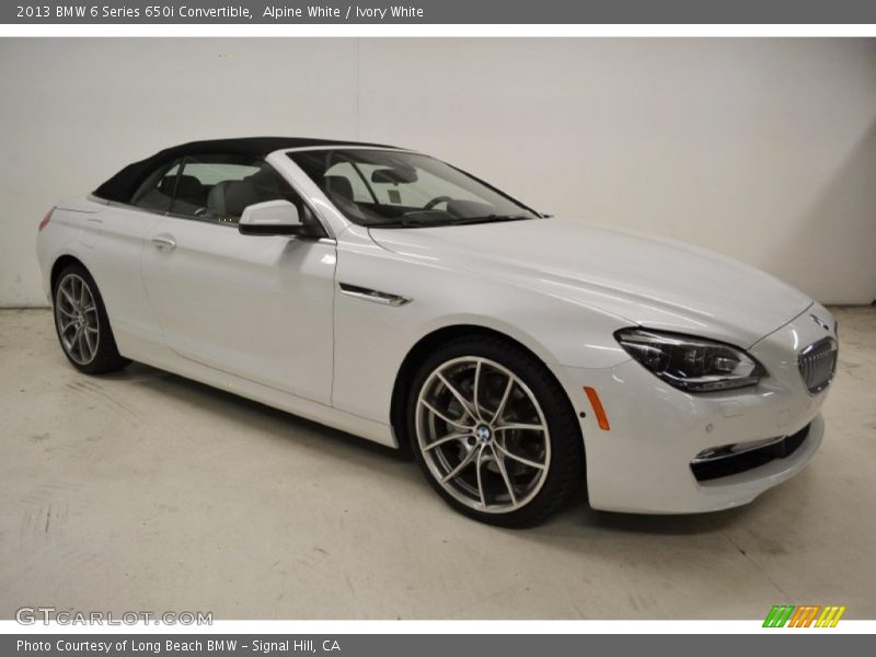Alpine White / Ivory White 2013 BMW 6 Series 650i Convertible