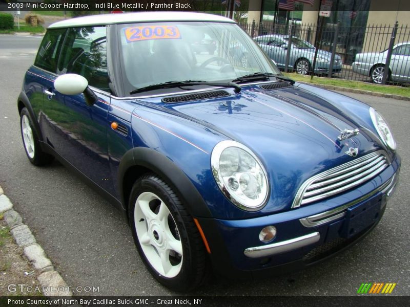 Indi Blue Metallic / Panther Black 2003 Mini Cooper Hardtop