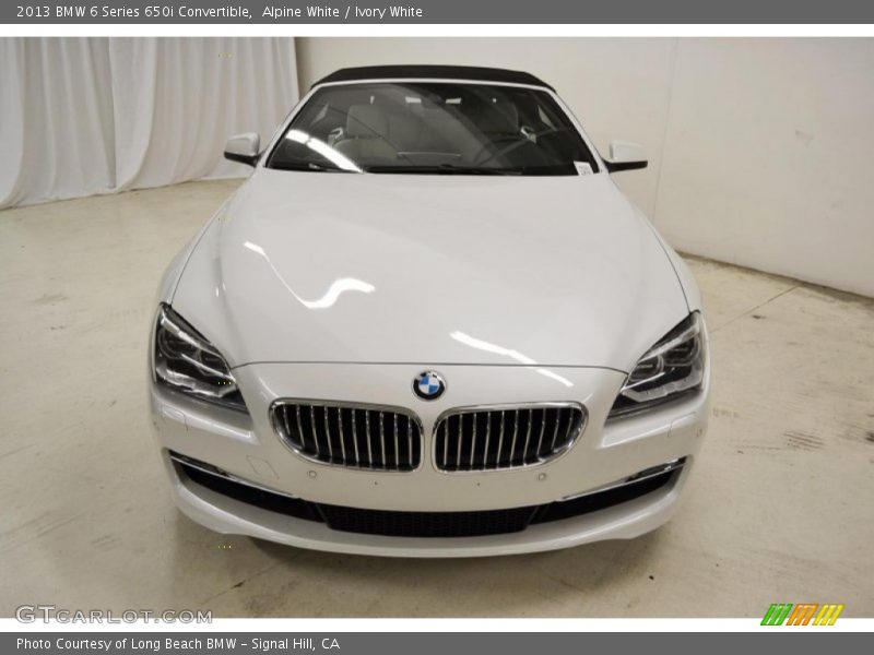 Alpine White / Ivory White 2013 BMW 6 Series 650i Convertible