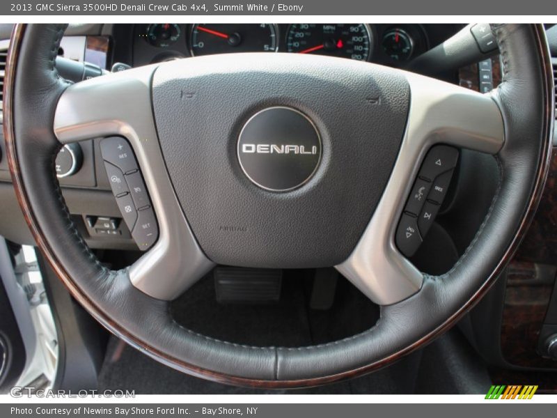 Summit White / Ebony 2013 GMC Sierra 3500HD Denali Crew Cab 4x4