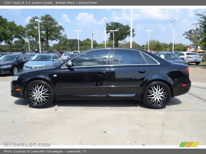 Brilliant Black / Ebony/Silver 2007 Audi S4 4.2 quattro Sedan