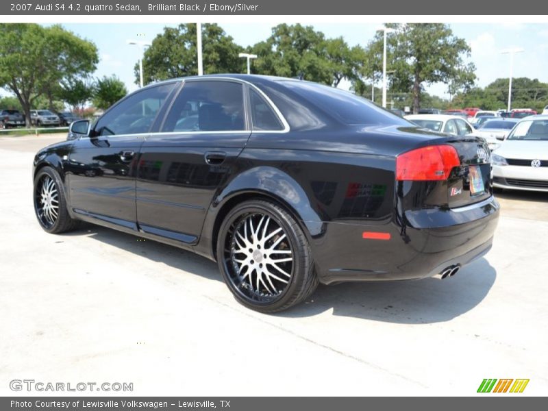 Brilliant Black / Ebony/Silver 2007 Audi S4 4.2 quattro Sedan