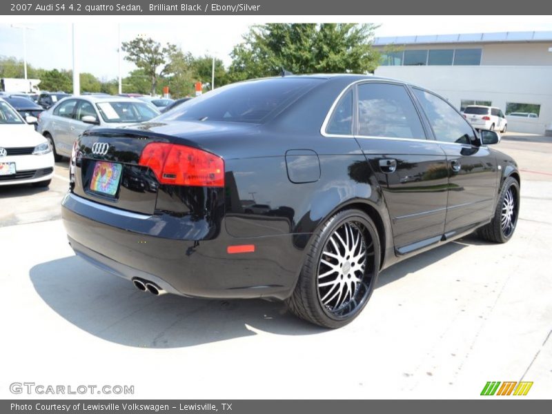 Brilliant Black / Ebony/Silver 2007 Audi S4 4.2 quattro Sedan