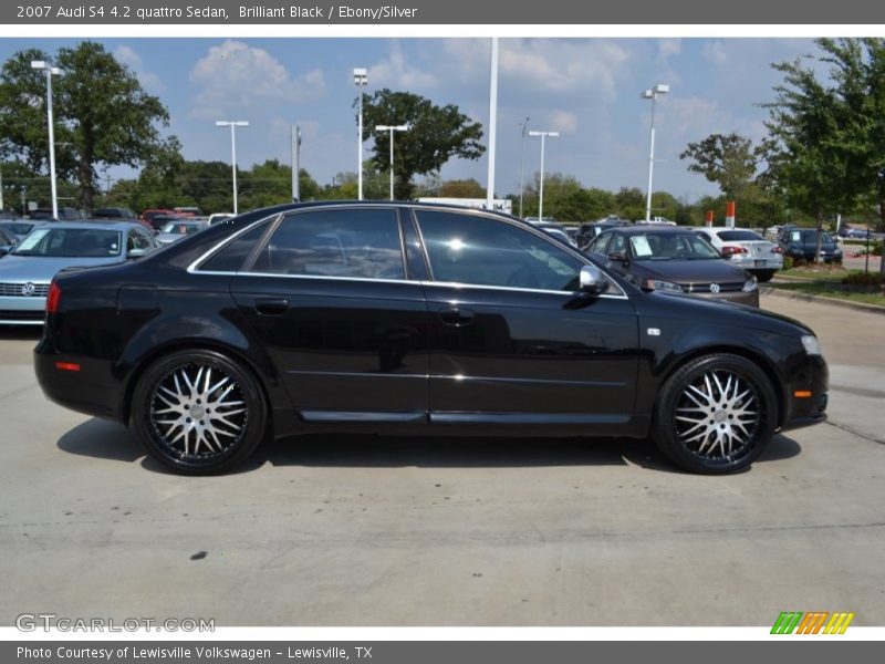 Brilliant Black / Ebony/Silver 2007 Audi S4 4.2 quattro Sedan