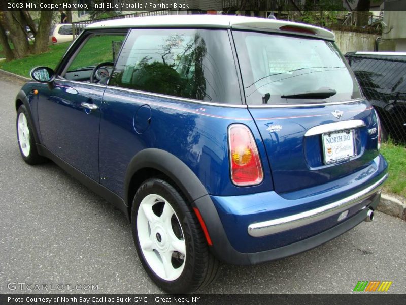 Indi Blue Metallic / Panther Black 2003 Mini Cooper Hardtop