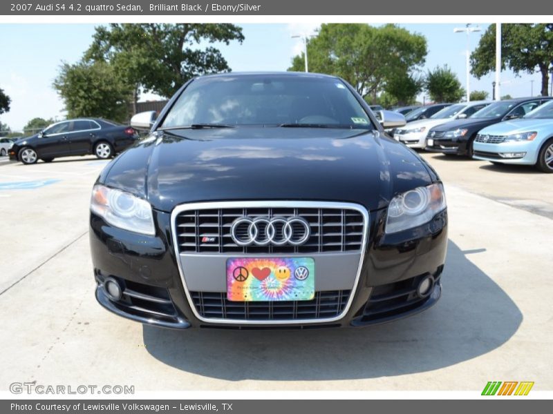 Brilliant Black / Ebony/Silver 2007 Audi S4 4.2 quattro Sedan