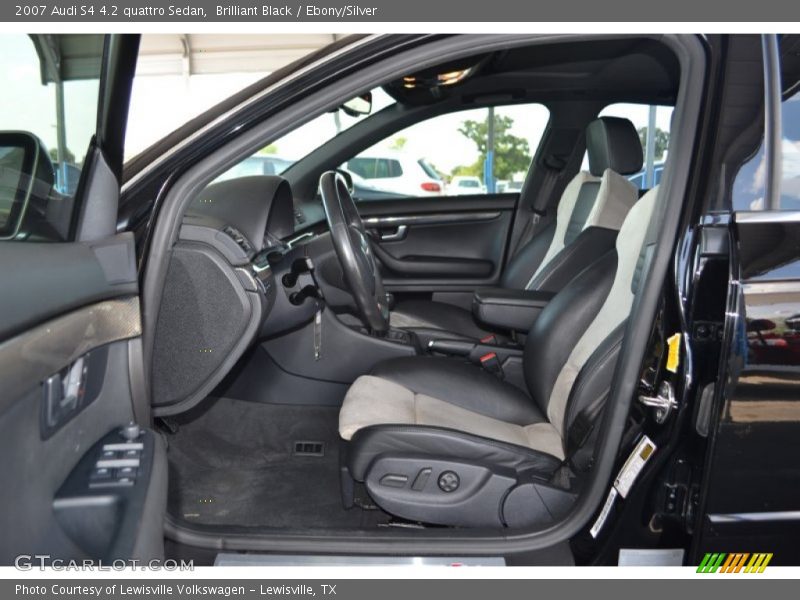 Brilliant Black / Ebony/Silver 2007 Audi S4 4.2 quattro Sedan