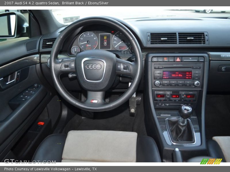 Brilliant Black / Ebony/Silver 2007 Audi S4 4.2 quattro Sedan