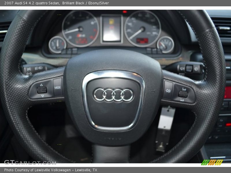 Brilliant Black / Ebony/Silver 2007 Audi S4 4.2 quattro Sedan