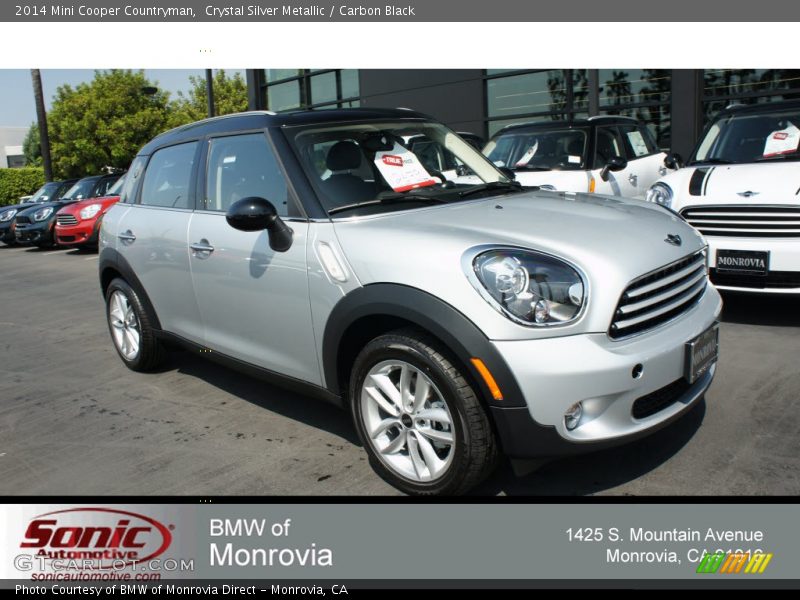 Crystal Silver Metallic / Carbon Black 2014 Mini Cooper Countryman