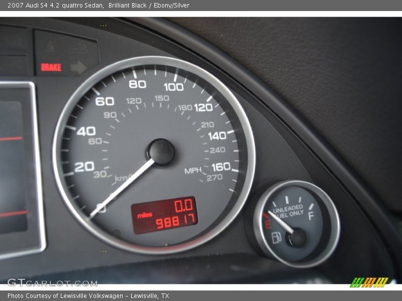 Brilliant Black / Ebony/Silver 2007 Audi S4 4.2 quattro Sedan