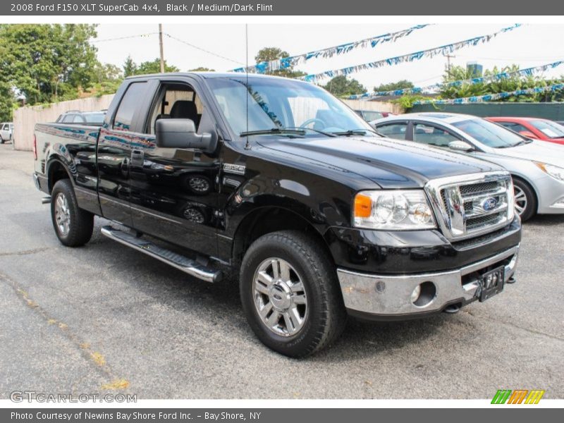 Black / Medium/Dark Flint 2008 Ford F150 XLT SuperCab 4x4