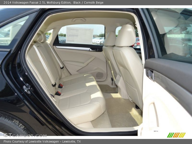 Black / Cornsilk Beige 2014 Volkswagen Passat 2.5L Wolfsburg Edition