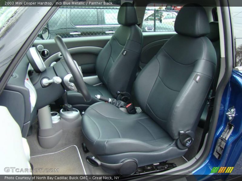 Indi Blue Metallic / Panther Black 2003 Mini Cooper Hardtop