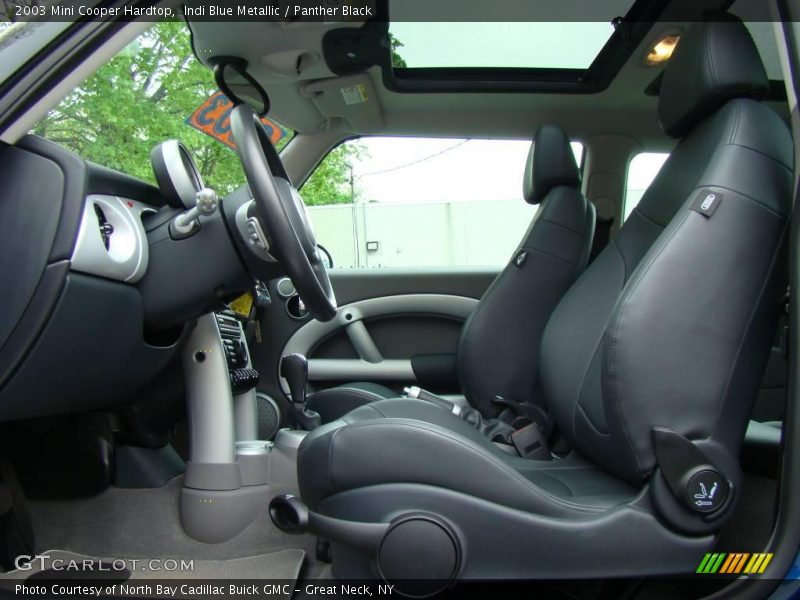 Indi Blue Metallic / Panther Black 2003 Mini Cooper Hardtop