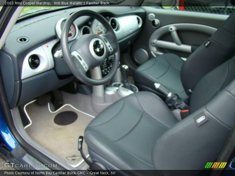Indi Blue Metallic / Panther Black 2003 Mini Cooper Hardtop