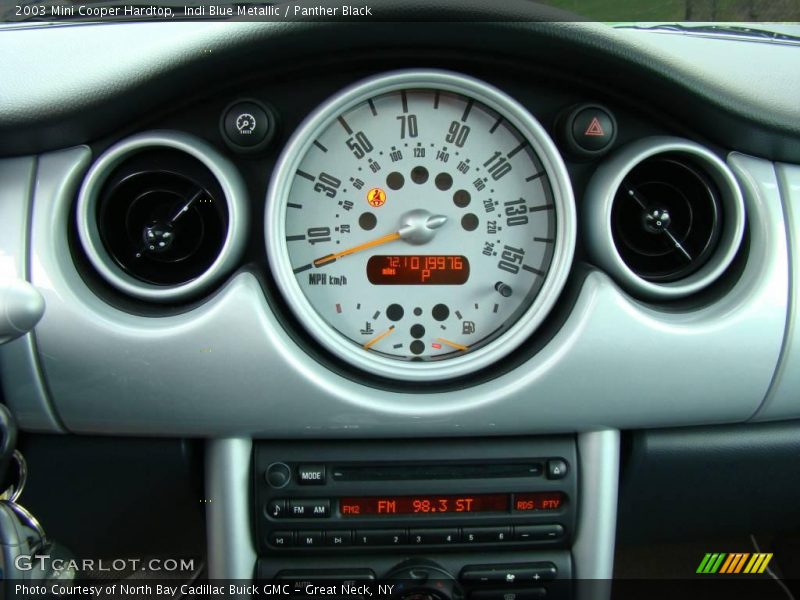 Indi Blue Metallic / Panther Black 2003 Mini Cooper Hardtop