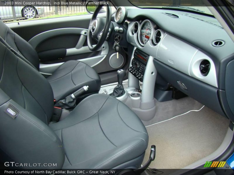 Indi Blue Metallic / Panther Black 2003 Mini Cooper Hardtop