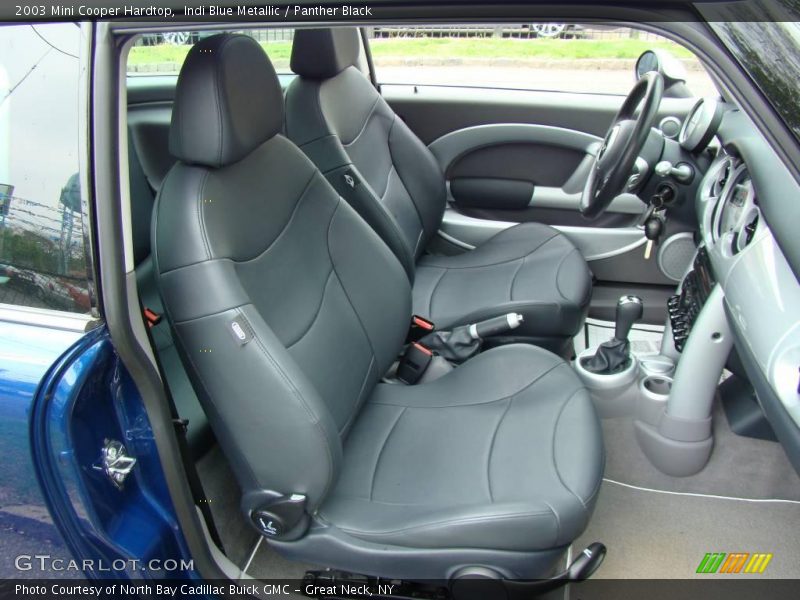 Indi Blue Metallic / Panther Black 2003 Mini Cooper Hardtop