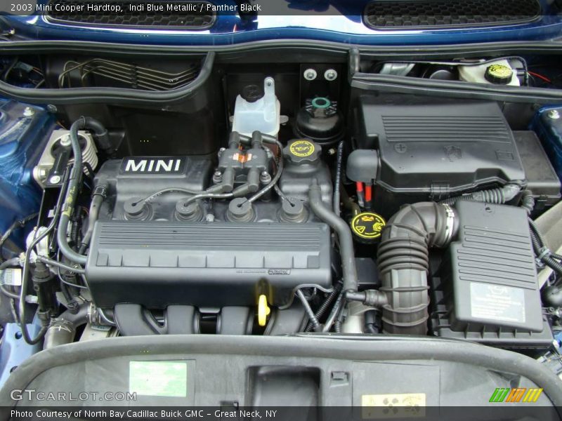 Indi Blue Metallic / Panther Black 2003 Mini Cooper Hardtop
