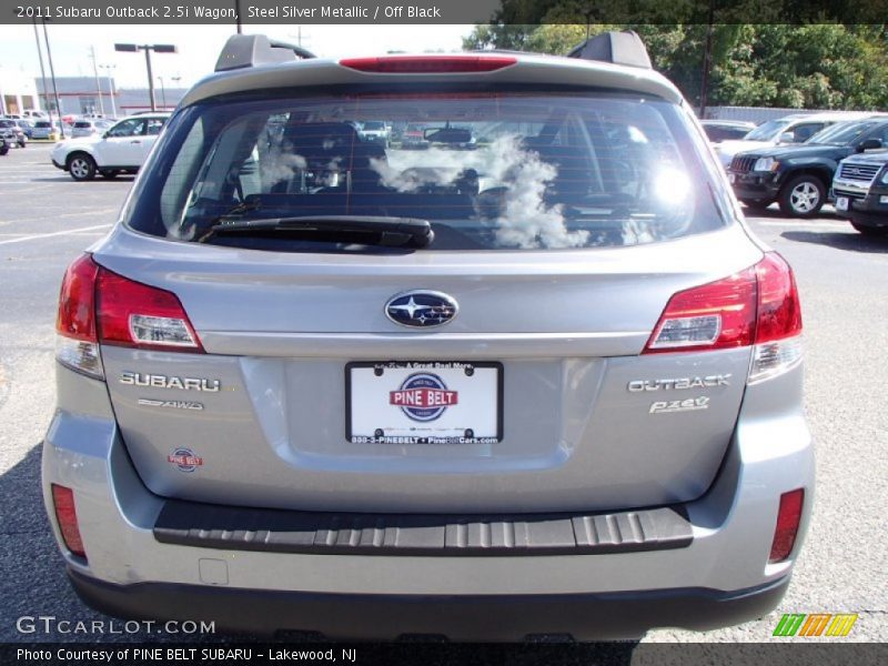 Steel Silver Metallic / Off Black 2011 Subaru Outback 2.5i Wagon