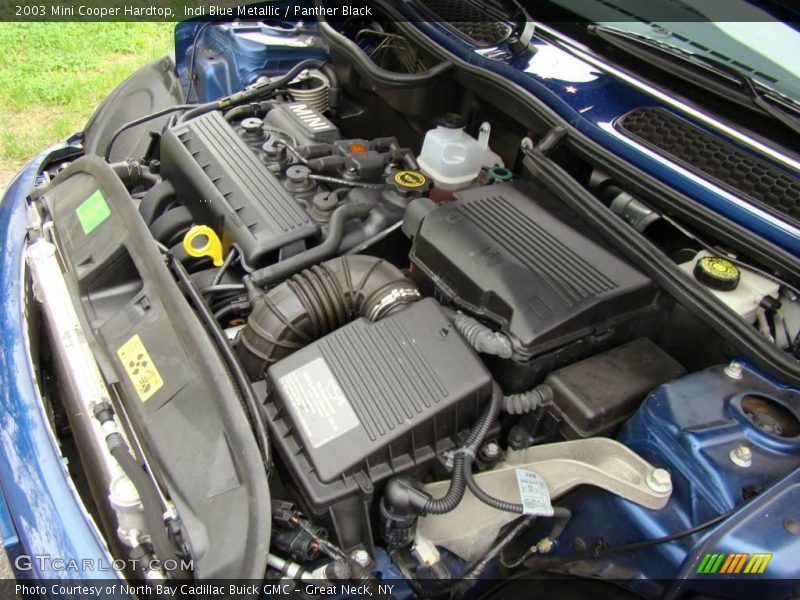 Indi Blue Metallic / Panther Black 2003 Mini Cooper Hardtop
