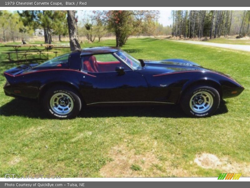 Black / Red 1979 Chevrolet Corvette Coupe