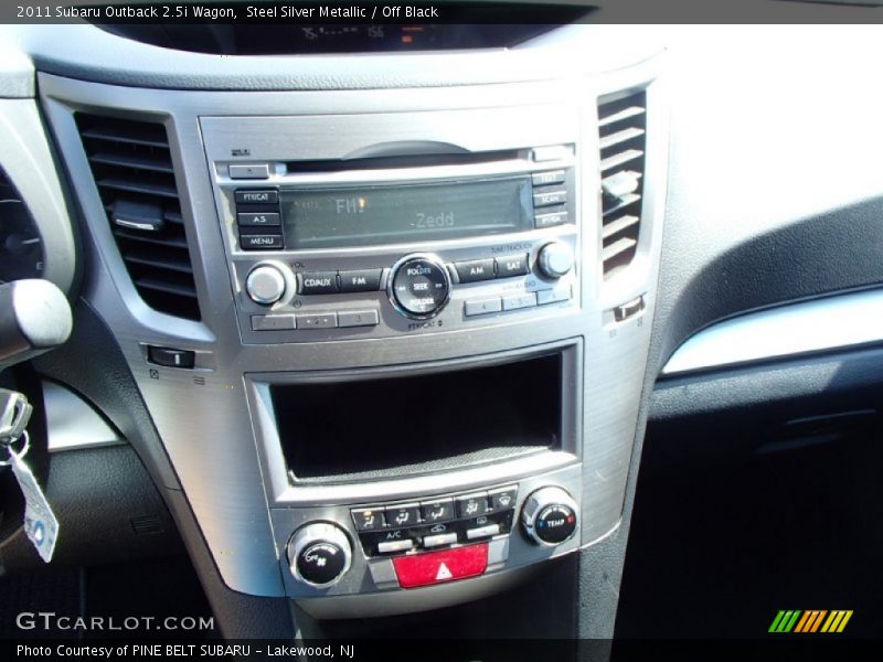 Steel Silver Metallic / Off Black 2011 Subaru Outback 2.5i Wagon