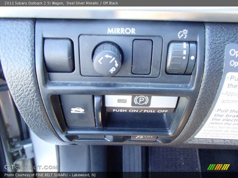 Steel Silver Metallic / Off Black 2011 Subaru Outback 2.5i Wagon